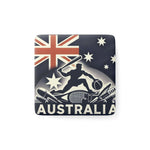 Flag Village Australia Flag Sporting Porcelain Magnet, Square AUS0005