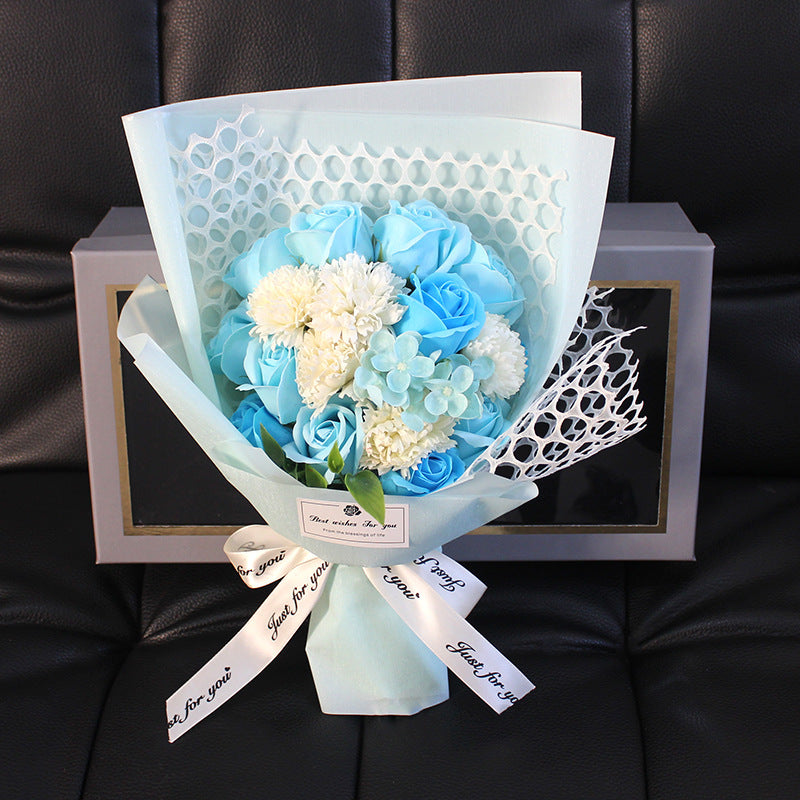 Flag Village Valentine's Day Gift 19 Rose Soap Bouquet Gift Box