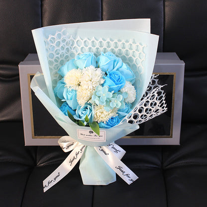 Flag Village Valentine's Day Gift 19 Rose Soap Bouquet Gift Box