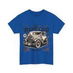Flag Village USA Vintage Car Flag T-SHIRT Heavy Cotton Tee USA0017