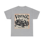 Flag Village USA Vintage Car Flag T-SHIRT Heavy Cotton Tee USA0008