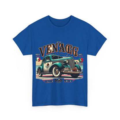 Flag Village Mexico Vintage Car Flag T-SHIRT Heavy Cotton Tee MEX0004