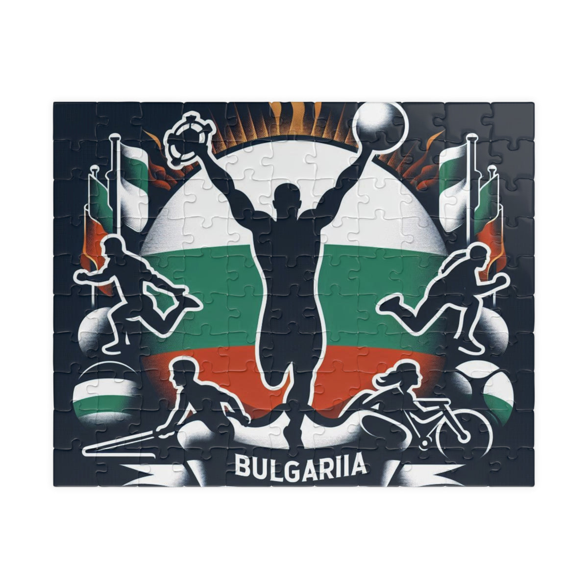 Flag Village Bulgaria Sporting Flag Puzzle