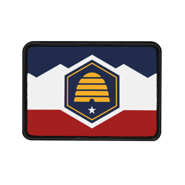Flag Village Utah State Flag Embroidered Iron-On Patch