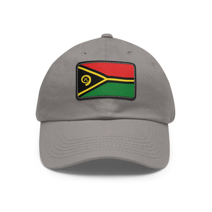 Flag Village Vanuatu Flag Hat Cap with Leather Patch