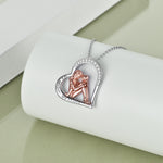 Flag Village Mother Daughter Necklace 925 Sterling Silver Engraved My Mother My Friend Jewelry Mothers Day Birthday Gifts for Mom from Daughter