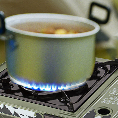 Flag Village Portable Gas Stove With Map Hot Pot Waska Fuel Tank Barbecue Outdoor Camping Stove
