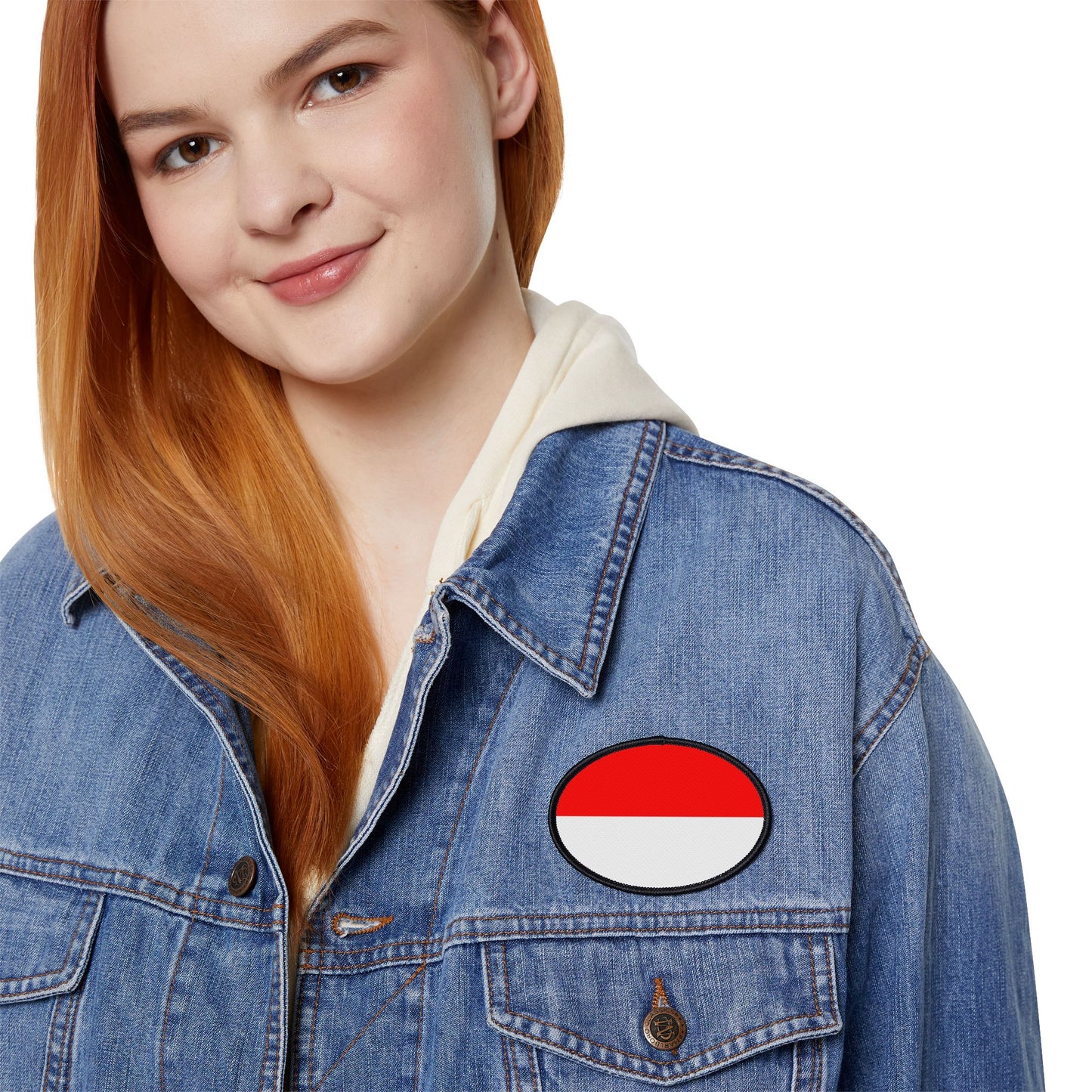 Flag Village Indonesia Flag Embroidery Iron-On Patches