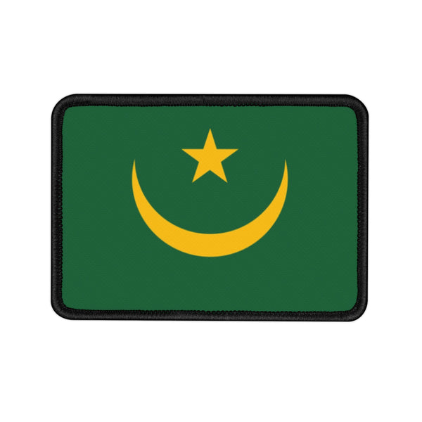 Flag Village Mauritania National Flag Embroidered Iron-On Patch