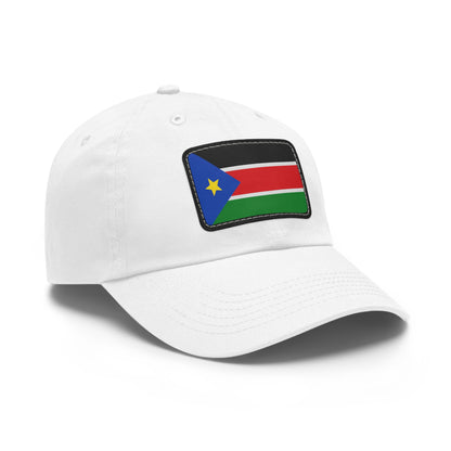Flag Village South Sudan Flag Hat Cap with Leather Patch