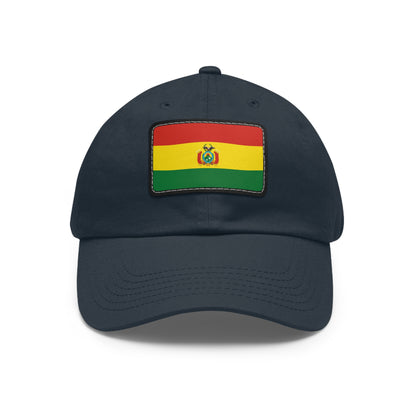 Flag Village Bolivia Flag Hat Cap with Leather Patch