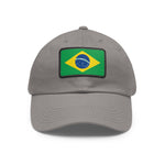 Flag Village Brazil Flag Hat Cap with Leather Patch