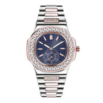 Flag Village Mens Fashion Alloy Band Diamond Gifts Watches