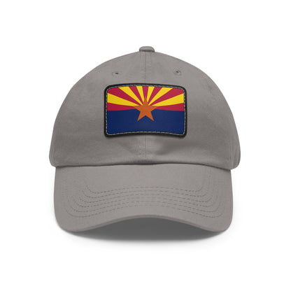 Flag Village USA Arizona State Flag Hat Cap with Leather Patch
