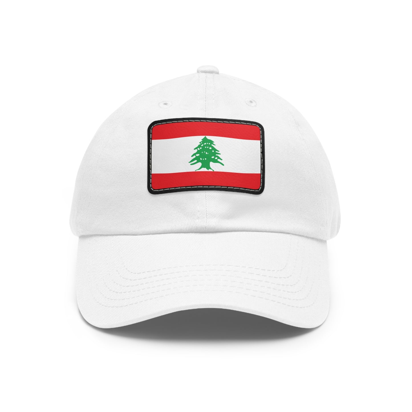Flag Village Lebanon Flag Hat Cap with Leather Patch