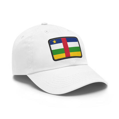 Flag Village Central African Republic Flag Hat Cap with Leather Patch
