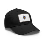 Flag Village USA Massachusetts State Flag Hat Cap with Leather Patch