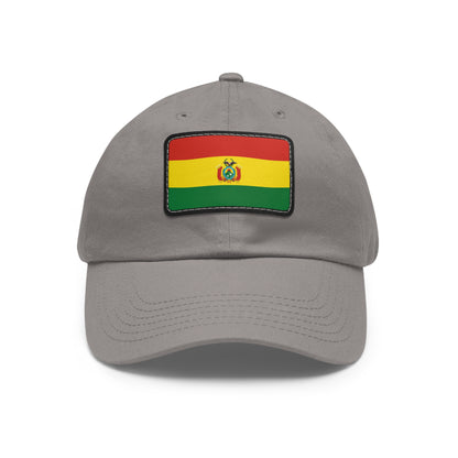 Flag Village Bolivia Flag Hat Cap with Leather Patch