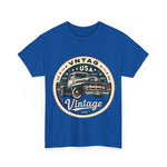 Flag Village USA Vintage Car Flag T-SHIRT Heavy Cotton Tee USA0013