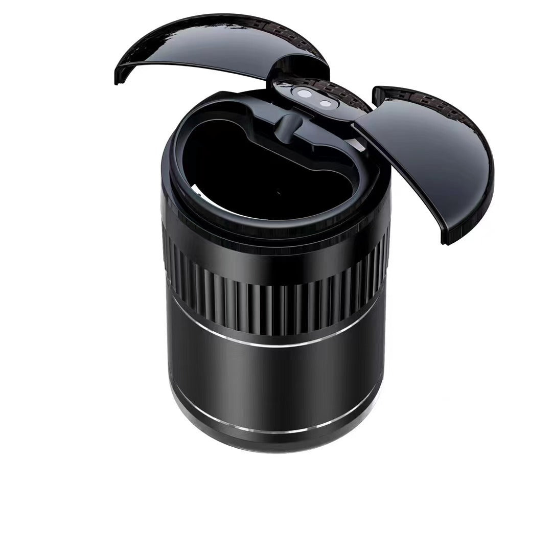Flag Village Auto Tools Car Automatic Sensing Touch Infrared Smoking Metal Smart Ashtray With Lid