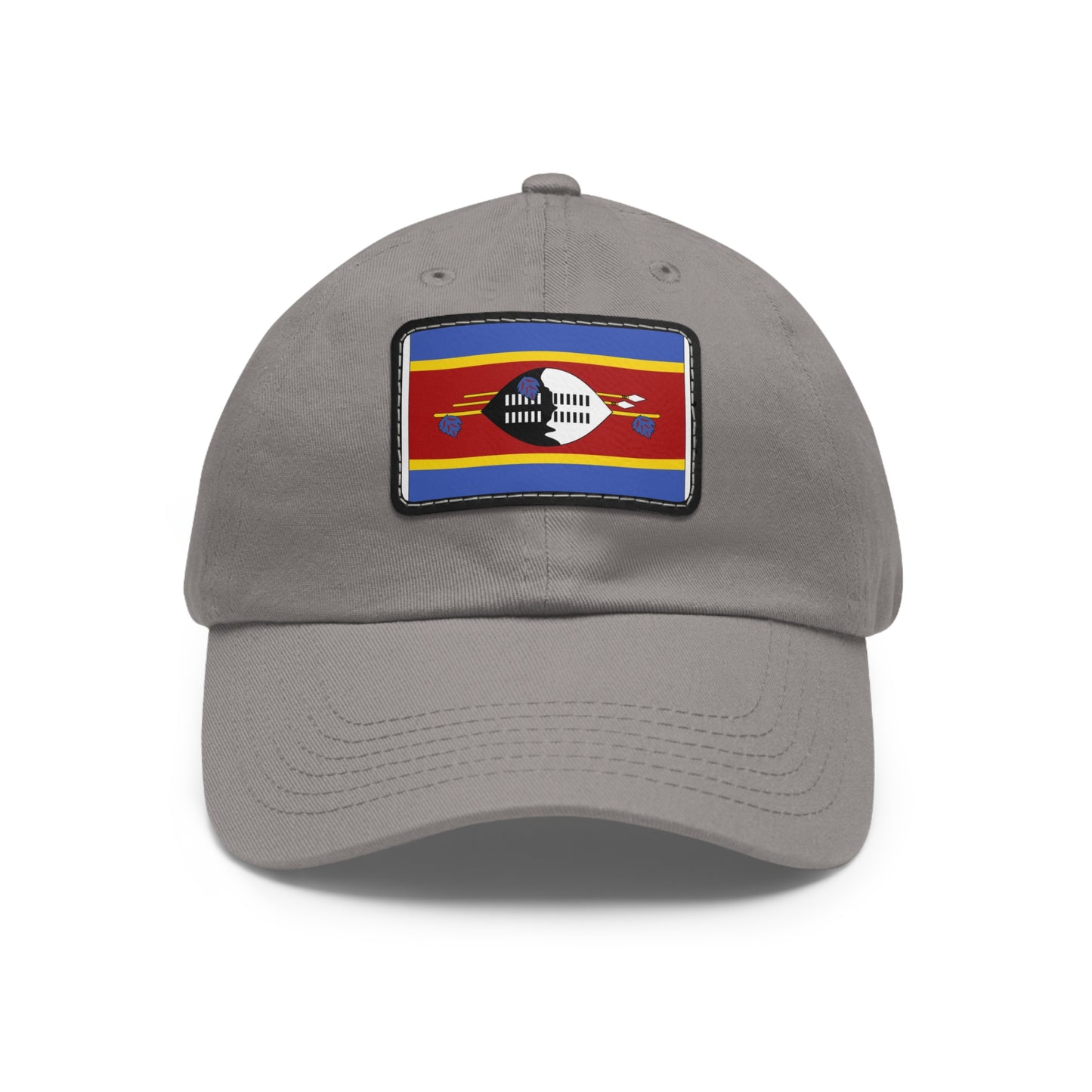 Flag Village Eswatini Flag Hat Cap with Leather Patch