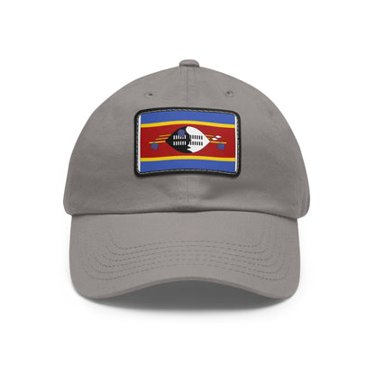 Flag Village Eswatini Flag Hat Cap with Leather Patch