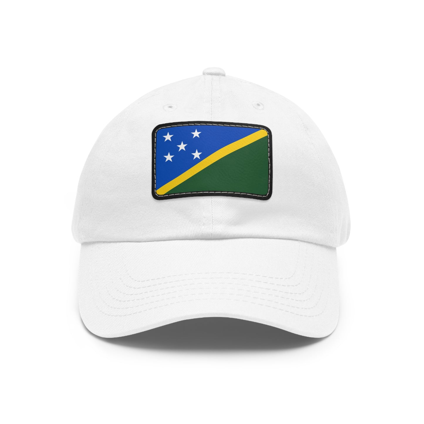 Flag Village Solomon Islands Flag Hat Cap with Leather Patch