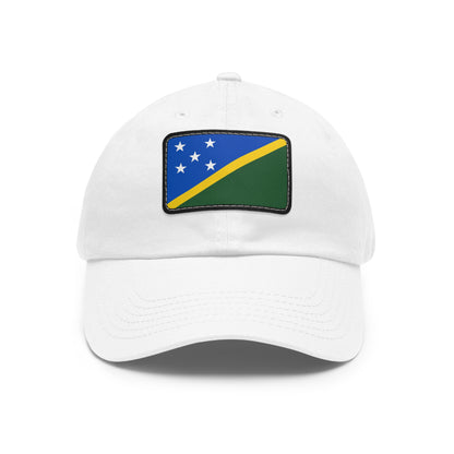 Flag Village Solomon Islands Flag Hat Cap with Leather Patch