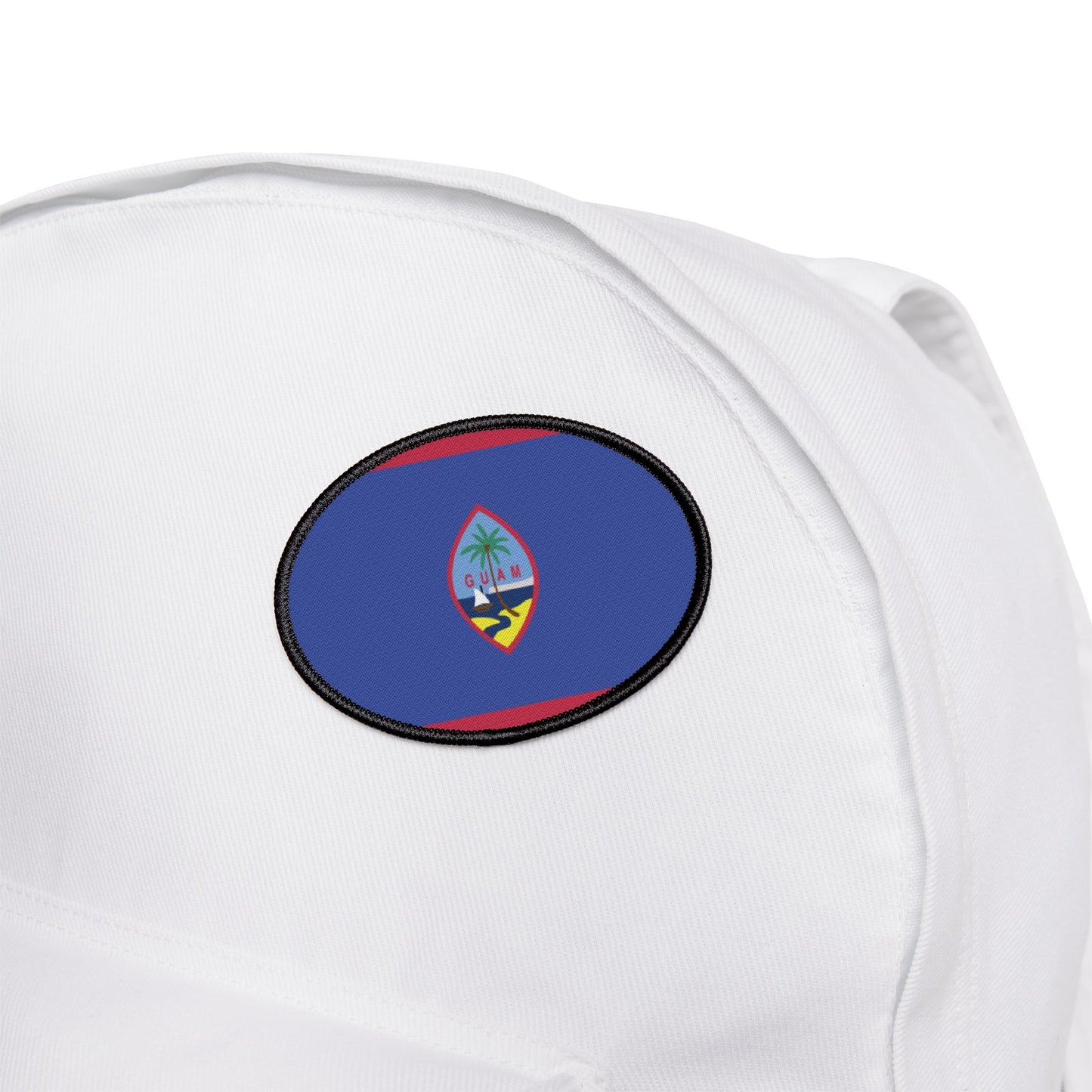 Flag Village Guam Flag Embroidery Iron-On Patches