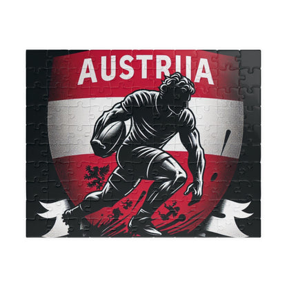 Flag Village Austria Sporting Flag Puzzle (110, 252, 520, 1014-piece) AUT0001
