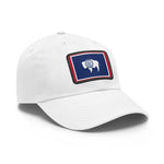 Flag Village USA Wyoming State Flag Hat Cap with Leather Patch
