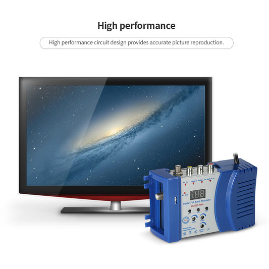 Flag Village Auto Tools High-performance Compact RF Modulator Audio Video TV Conversion