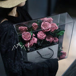 Flag Village Valentine's Day Rose Eternal Flower Acrylic Gift Box