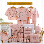 Flag Village Baby Full Moon Gift Baby Clothes Newborn Gift Box 18 Pieces Set Newborn Baby Clothes Combed Cotton