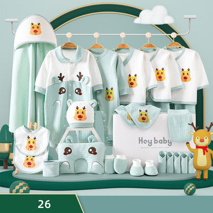 Flag Village Pure Cotton Baby Clothes Set Gift Box