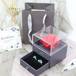 Flag Village Eternal flower gift box Earring Necklace Pendant box couple ring box