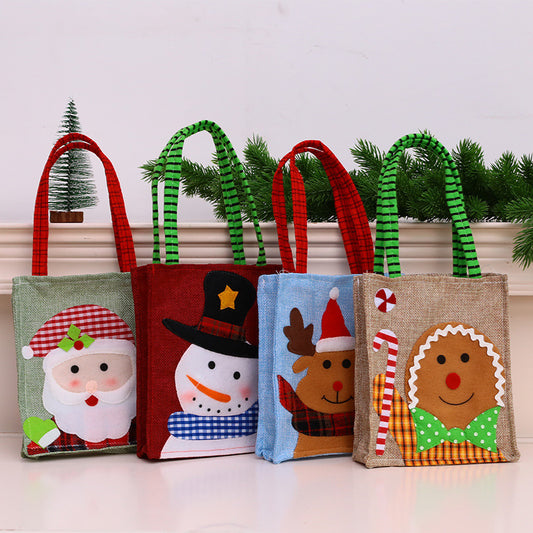 Flag Village Christmas felt cloth gift box non-woven bag