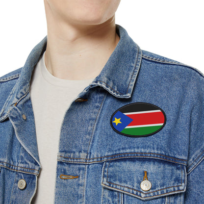 Flag Village South Sudan Flag Embroidery Iron-On Patches