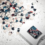 Flag Village United Stetes Racing Car Sporting Flag Puzzle (110, 252, 520, 1014-piece) USA0018