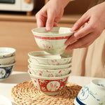 Flag Village Ceramic Bowl Set Housewarming Tableware Suit Gift Box