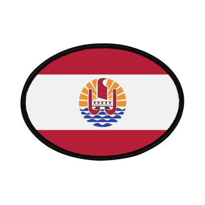 Flag Village Polynesia(French Polynesia) Flag Embroidery Iron-On Patches