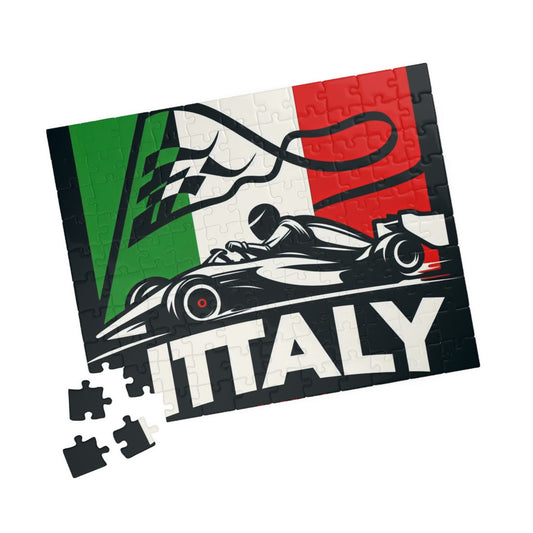 Flag Village Italy Racing Car Sporting Flag Puzzle (110, 252, 520, 1014-piece) ITA0011