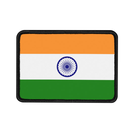 Flag Village India Flag Embroidery Iron-On Patches