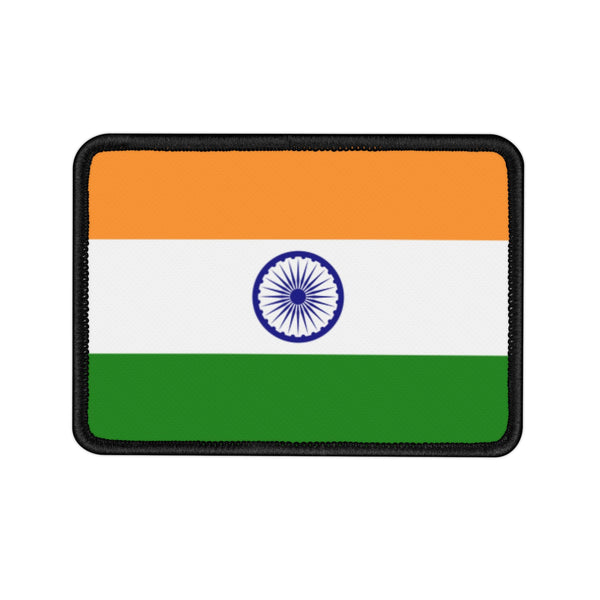 Flag Village India Embroidered Iron-On Patch