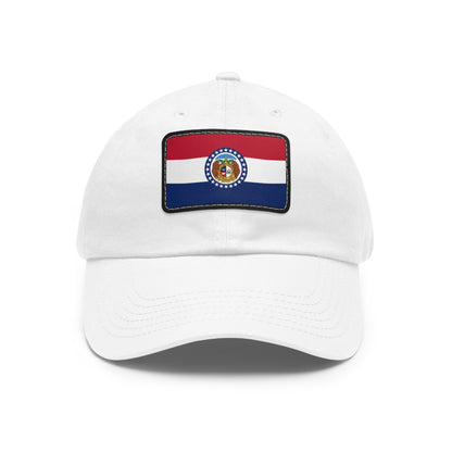 Flag Village USA Missouri State Flag Hat Cap with Leather Patch