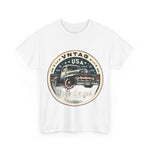 Flag Village USA Vintage Car Flag T-SHIRT Heavy Cotton Tee USA0013