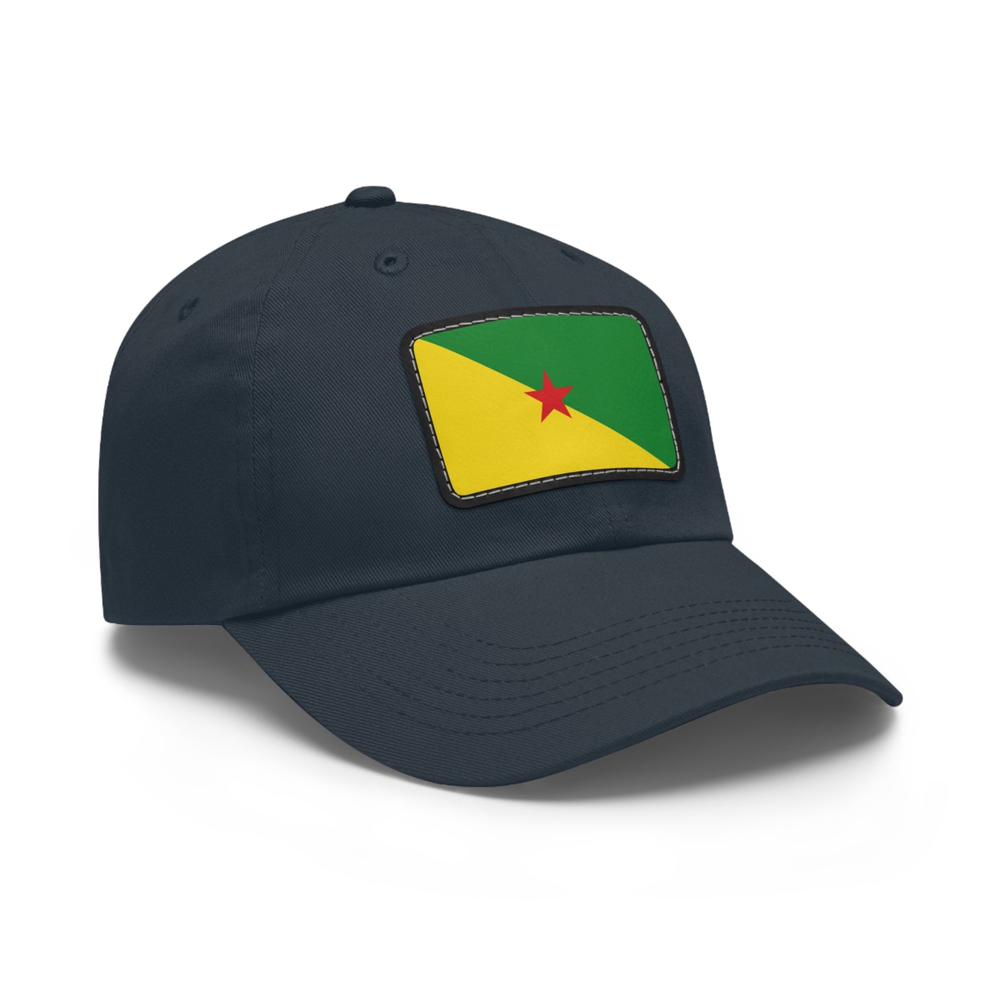 Flag Village Guiana(French Guiana) Flag Hat Cap with Leather Patch