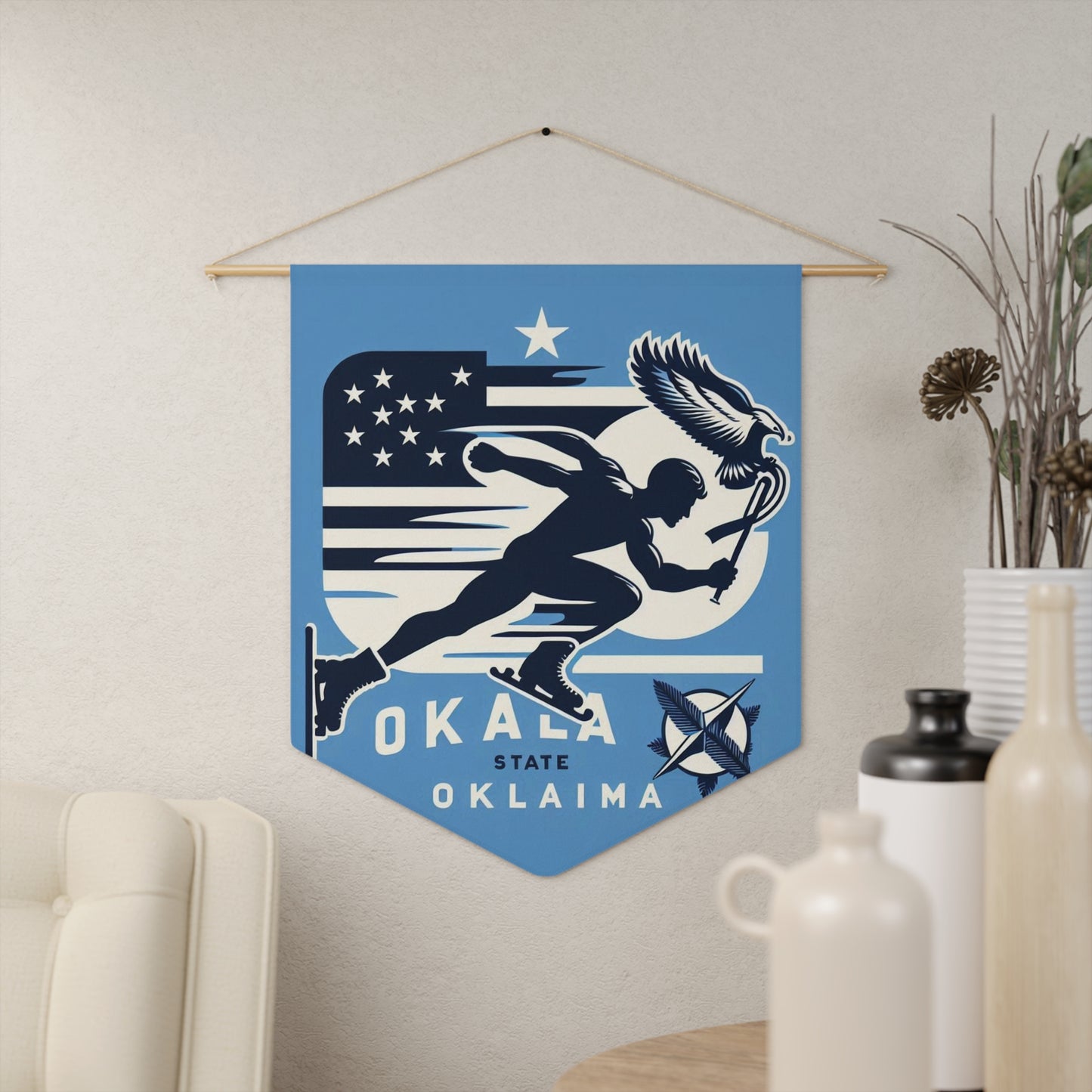 Flag Village Oklahoma State Flag Pennant Sporting Home Wall decoration OK0001