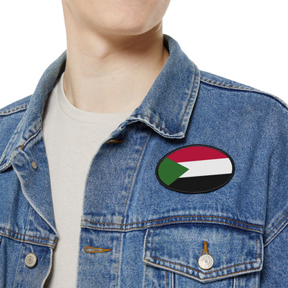Flag Village Sudan Flag Embroidery Iron-On Patches