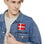 Flag Village Denmark Flag Embroidery Iron-On Patches